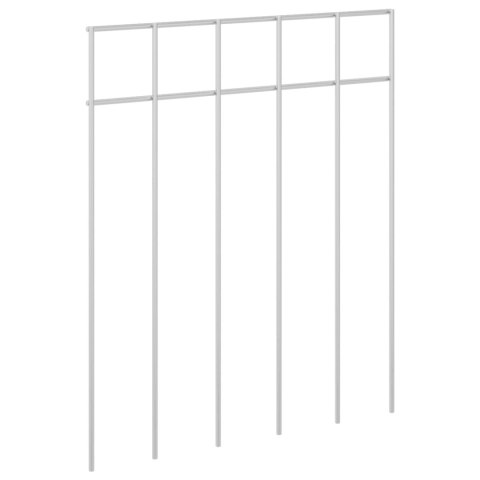 PANEL OGRODZENIOWY 12 PCS STAL OCYNKOWANA SREBRNY