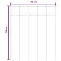PANEL OGRODZENIOWY 12 PCS STAL OCYNKOWANA SREBRNY