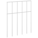 PANEL OGRODZENIOWY 24 PCS STAL OCYNKOWANA SREBRNY