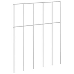 PANEL OGRODZENIOWY 24 PCS STAL OCYNKOWANA SREBRNY