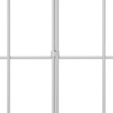 PANEL OGRODZENIOWY 24 PCS STAL OCYNKOWANA SREBRNY