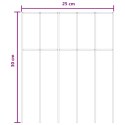 PANEL OGRODZENIOWY 24 PCS STAL OCYNKOWANA SREBRNY