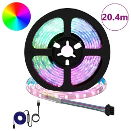 TAŚMA LED 12 PCS CZARNY I PRZEZROCZYSTY 1700 MM MIEDŹ I PLASTIK