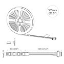 TAŚMA LED 12 PCS CZARNY I PRZEZROCZYSTY 550 MM MIEDŹ I PLASTIK