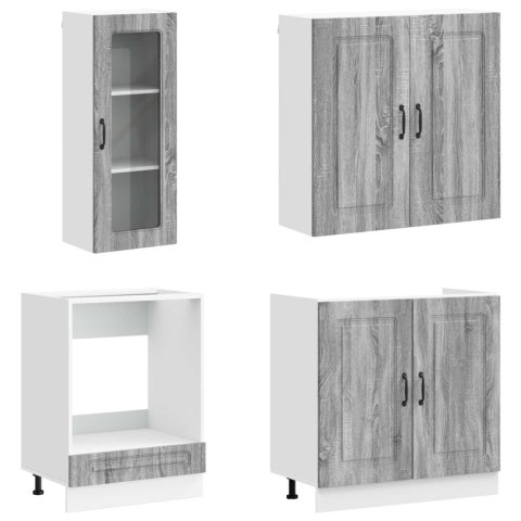 ZESTAW SZAFEK KUCHENNYCH KALMAR SZARY SONOMA 8 ELEMENTÓW