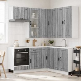 VidaXL Jednostka kuchenna LUCCA 8 pcs Szary Sonoma Drewno inżynieryjne