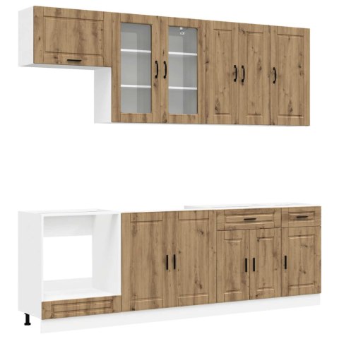 ZESTAW SZAFEK KUCHENNYCH KALMAR DĄB ARTISAN ELEMENTÓW
