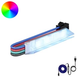 VidaXL Taśma LED 12 pcs Czarny i Biały 1745 mm Miedź i plastik