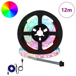 TAŚMA LED 12 PCS CZARNY I PRZEZROCZYSTY 1000 MM MIEDŹ I PLASTIK