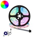 VidaXL Taśma LED 12 pcs Czarny i przezroczysty 2300 mm Miedź i plastik
