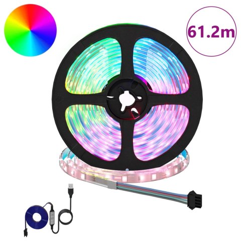 TAŚMA LED 12 PCS CZARNY I PRZEZROCZYSTY 5100 MM MIEDŹ I PLASTIK
