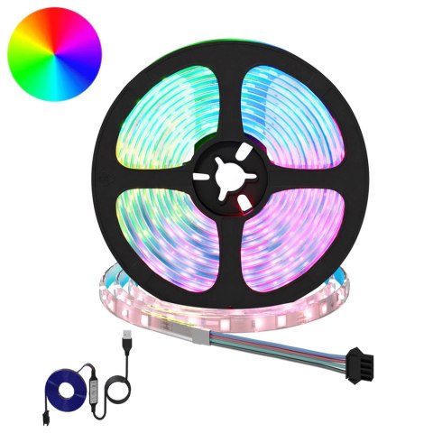 TAŚMA LED 12 PCS CZARNY I PRZEZROCZYSTY 5500 MM MIEDŹ I PLASTIK