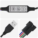 TAŚMA LED 12 PCS CZARNY I WIELOKOLOROWY 1745 MM MIEDŹ I PLASTIK