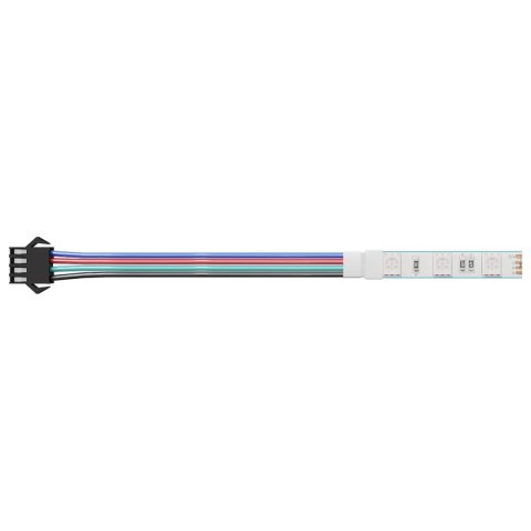 TAŚMA LED 12 PCS CZARNY I WIELOKOLOROWY 1745 MM MIEDŹ I PLASTIK