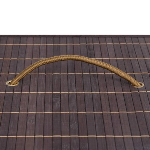 BAMBUSOWY KOSZ NA PRANIE BRĄZOWY 100 L