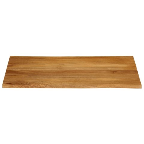 BLAT STOŁU 100X80X3,8CM NATURALNA KRAWĘDŹ LITE DREWNO MANGO