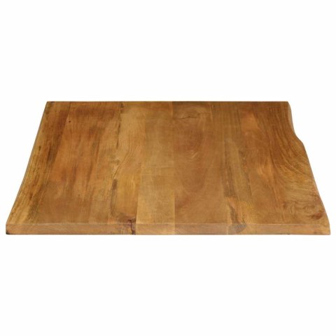 BLAT STOŁU 100X80X3,8CM NATURALNA KRAWĘDŹ LITE DREWNO MANGO