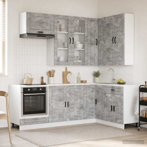 VidaXL Jednostka kuchenna PORTO 8 pcs Betonowy szary
