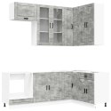 VidaXL Jednostka kuchenna PORTO 8 pcs Betonowy szary
