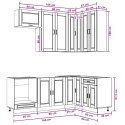 VidaXL Jednostka kuchenna PORTO 8 pcs Betonowy szary