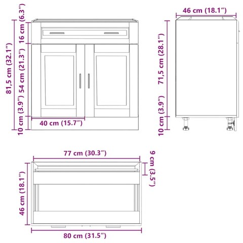 SZAFKA KUCHENNA DOLNA PORTO DĄB SONOMA