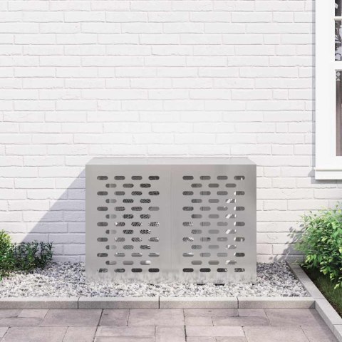 OSŁONA OBUDOWA KLIMATYZATORA POMPY CIEPŁA SREBRNA 100X50X70CM