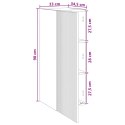 VidaXL Szafka ścienna Czarny 33 x 34,5 x 90 cm Drewno inżynieryjne