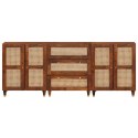 ZESTAW KOMÓD 3 PCS BRĄZOWY 180X33X75CM DREWNO Z MANGO