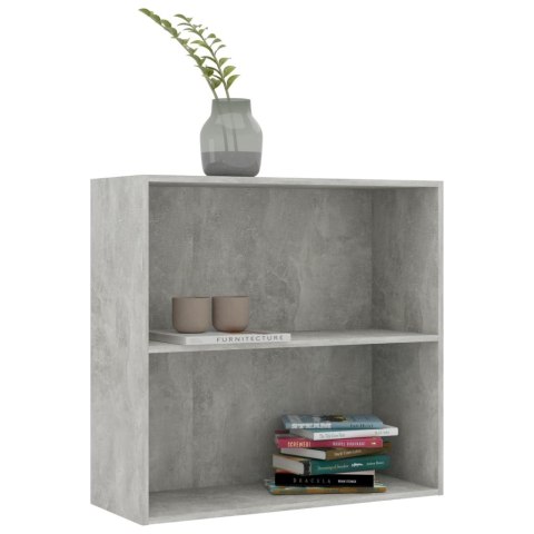 2-POZIOMOWY REGAŁ BETONOWY SZARY 80X30X76,5CM