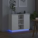 KOMODA LED BIAŁY 90X32X75CM MATERIAŁ DREWNOPOCHODNY