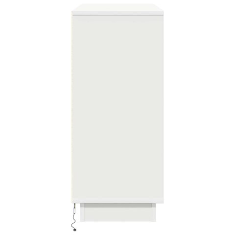 KOMODA LED BIAŁY 90X32X75CM MATERIAŁ DREWNOPOCHODNY