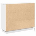 KOMODA LED BIAŁY 90X32X75CM MATERIAŁ DREWNOPOCHODNY