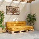 PODUSZKA DO SOFY PALETOWEJ 2 PCS ŻÓŁTY 120X80X38CM TKANINA