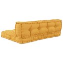 PODUSZKA DO SOFY PALETOWEJ 2 PCS ŻÓŁTY 120X80X38CM TKANINA