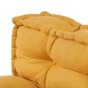 PODUSZKA DO SOFY PALETOWEJ 2 PCS ŻÓŁTY 120X80X38CM TKANINA