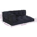 PODUSZKA DO SOFY PALETOWEJ 3 PCS ANTRACYTOWY 120X80X38CM