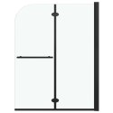SKŁADANY PARAWAN NAWANNOWY 2 PANELE ESG 95X140CM CZARNY
