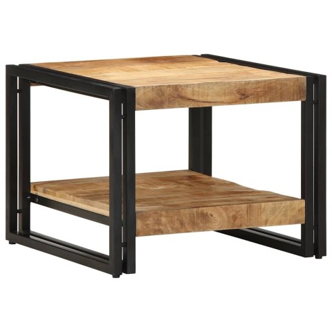 STOLIK KAWOWY 50X50X38CM LITE DREWNO SUROWE MANGO