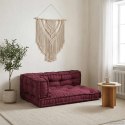 PODUSZKA DO SOFY PALETOWEJ 3 PCS BORDOWY 120X80X38CM