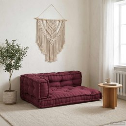 PODUSZKA DO SOFY PALETOWEJ 3 PCS BORDOWY 120X80X38CM