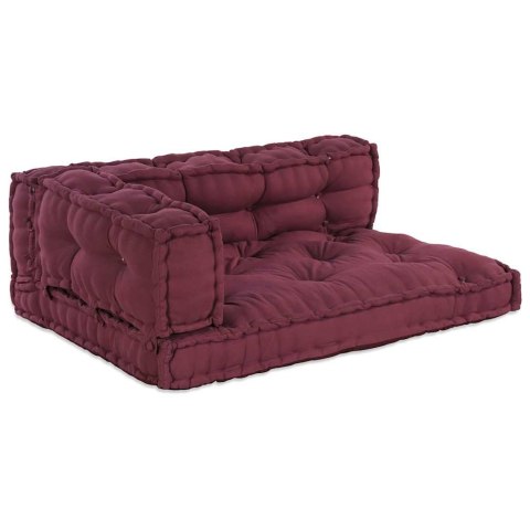 PODUSZKA DO SOFY PALETOWEJ 3 PCS BORDOWY 120X80X38CM