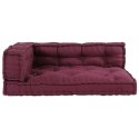 PODUSZKA DO SOFY PALETOWEJ 3 PCS BORDOWY 120X80X38CM