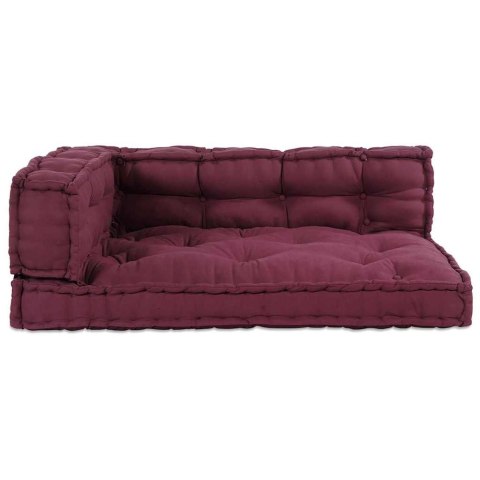 PODUSZKA DO SOFY PALETOWEJ 3 PCS BORDOWY 120X80X38CM