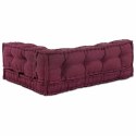 PODUSZKA DO SOFY PALETOWEJ 3 PCS BORDOWY 120X80X38CM