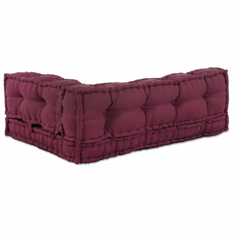 PODUSZKA DO SOFY PALETOWEJ 3 PCS BORDOWY 120X80X38CM
