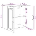VidaXL Szafka ścienna Biały 59 x 31 x 60 cm Drewno inżynieryjne