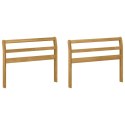 VidaXL Moduł podłokietników 2 pcs Biały 78,5 x 8,5 x 60 cm