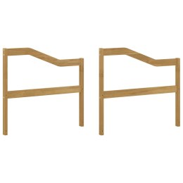 VidaXL Moduł podłokietników 2 pcs Biały 79 x 4 x 73 cm