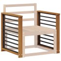VidaXL Podłokietnik 2 pcs naturalny 60 x 6 x 61 cm Lite Drewno Akacji