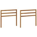 VidaXL Podłokietnik 2 pcs naturalny 79 x 4 x 73 cm Lite Drewno Akacji